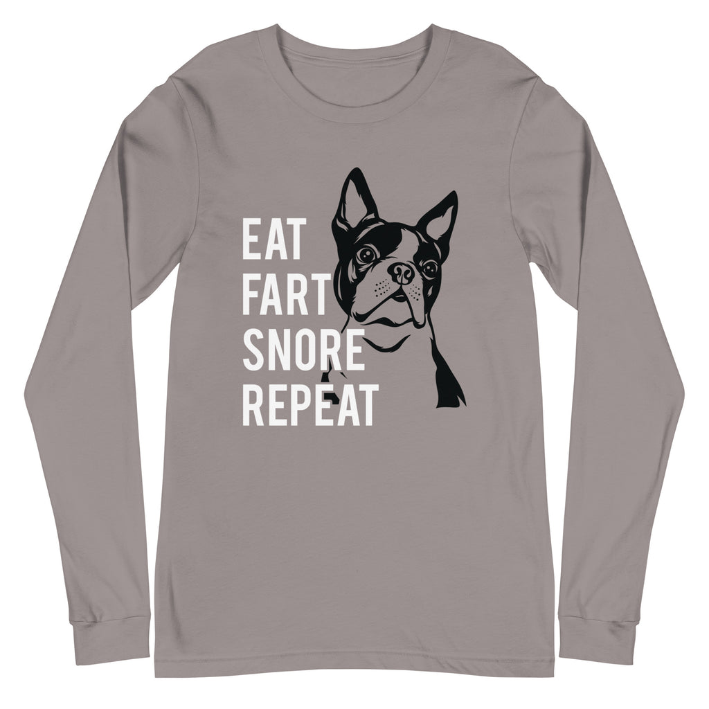 Eat Fart Snore Repeat Long Sleeve Tee