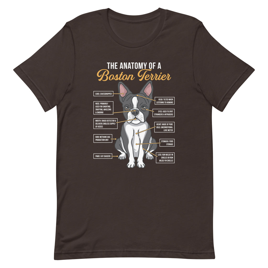 The Anatomy Of A Boston Terrier Unisex T-shirt