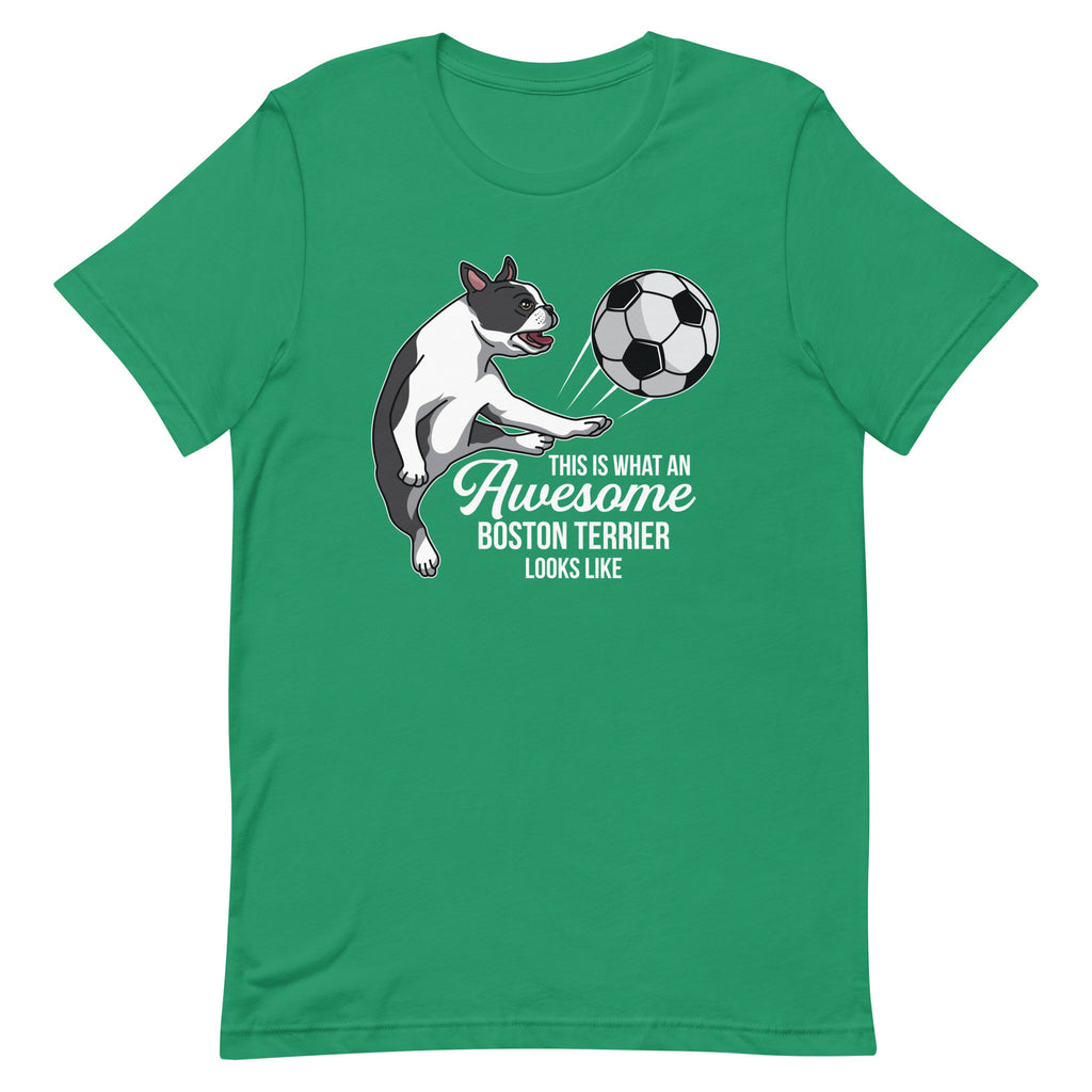 Soccer Boston Terrier T-Shirt