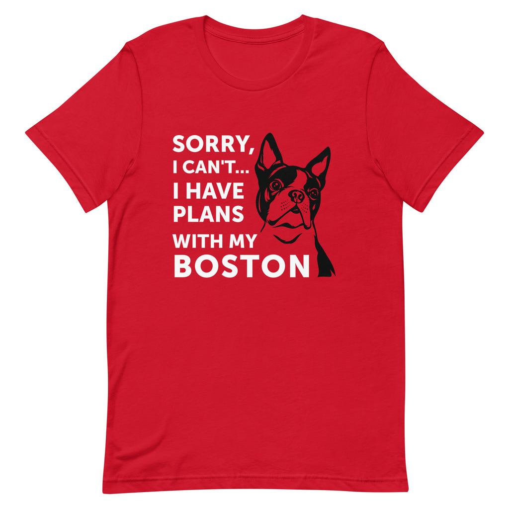 Sorry I Can't... I Have Plans With My Boston T-Shirt