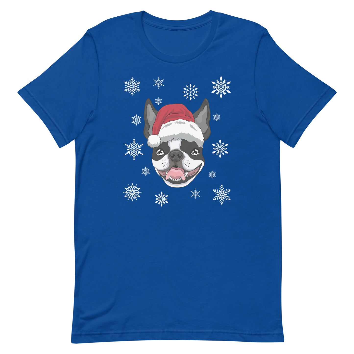 Christmas Flakes Boston Terrier T-Shirt