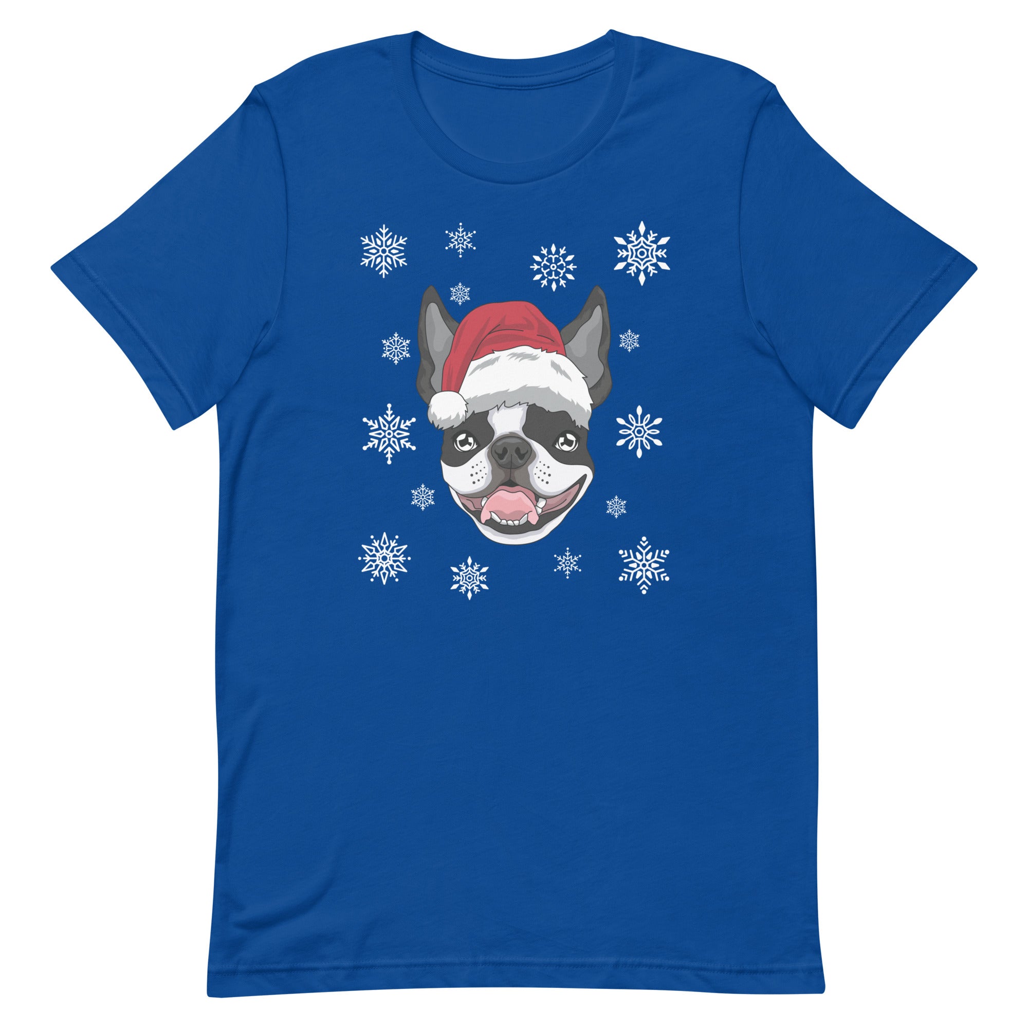 Christmas Flakes Boston Terrier T-Shirt