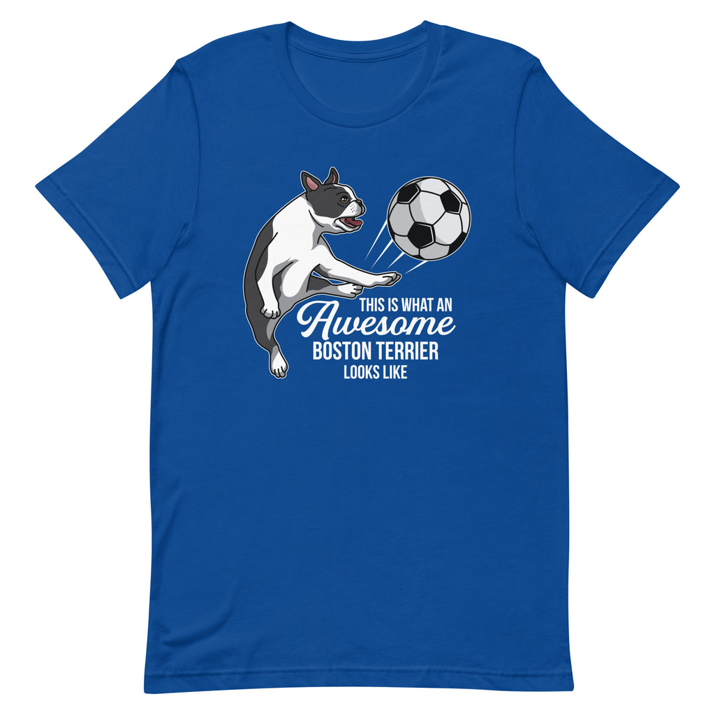 Soccer Boston Terrier T-Shirt