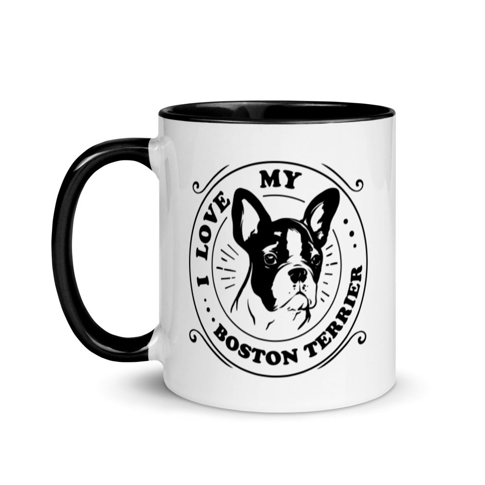 I Love My Boston Terrier Mug