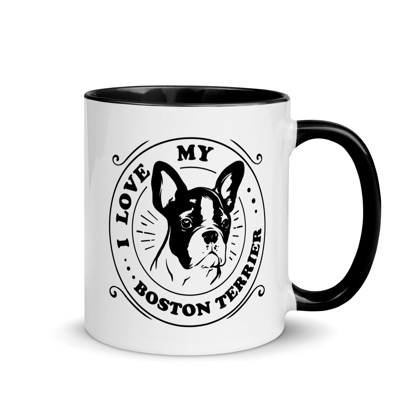 I Love My Boston Terrier Mug