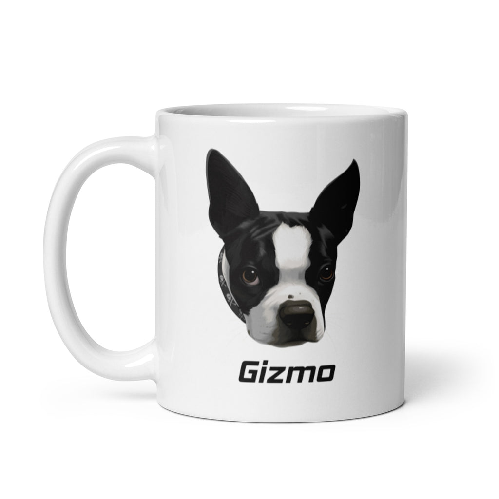 Custom Mug Boston Terrier Dog Portraits