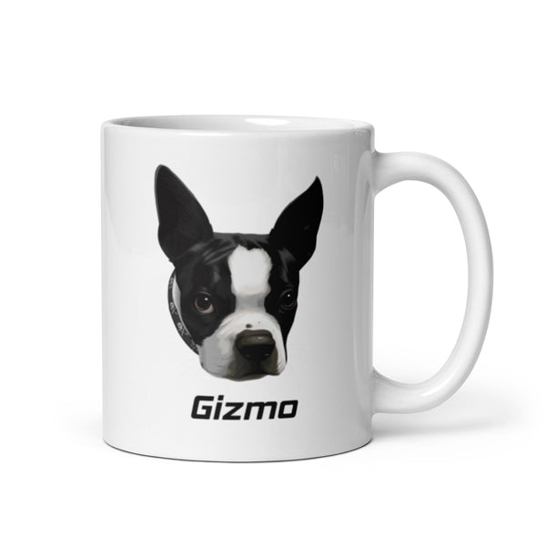 Custom Mug Boston Terrier Dog Portraits