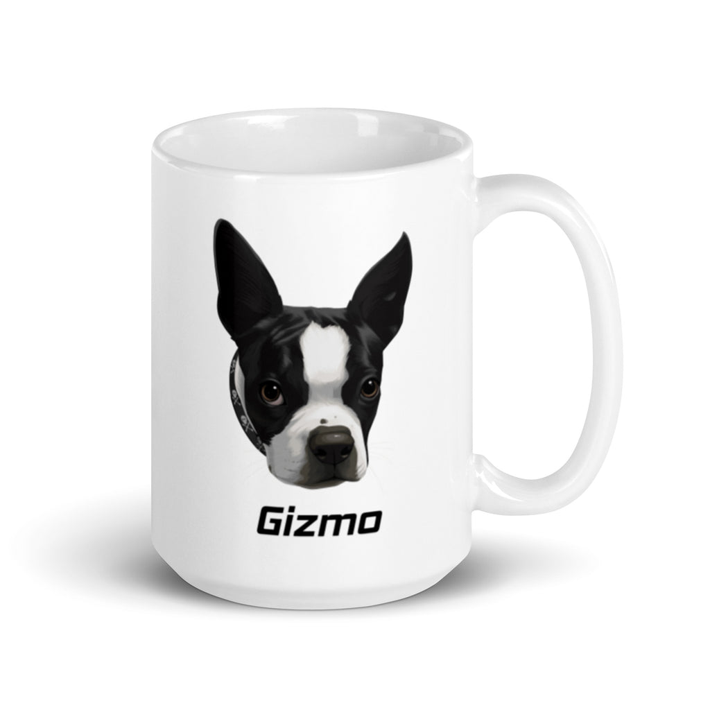 Custom Mug Boston Terrier Dog Portraits