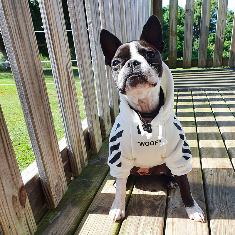 "Woof" Boston Terrier Hoodies - Boston Terrier World