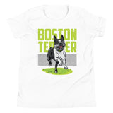 Happy Boston Terrier Youth T-Shirt